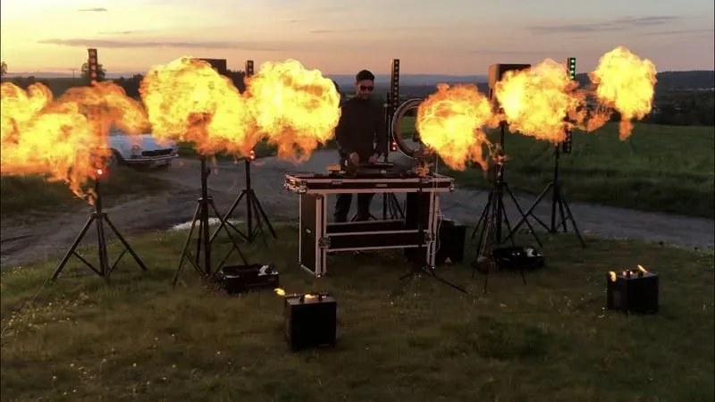 2er Set Flamejets mit Steuerpult Bild 2