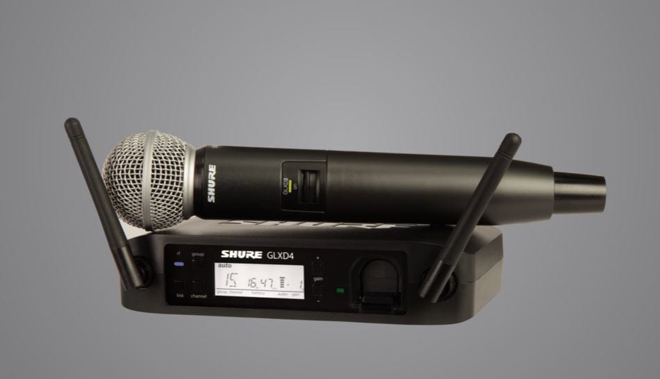 Shure SM58 GLXD2 + GLXD4 Funkmikrofon-Set