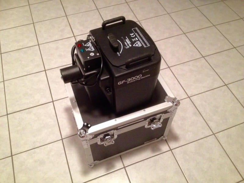 Kleine Trockeneis Bodennebelmaschine