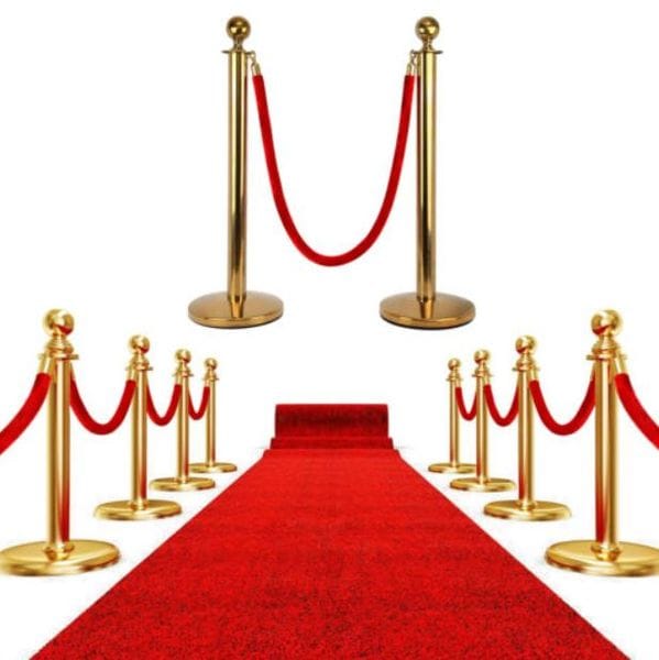 VIP Teppich mit Leitpfosten