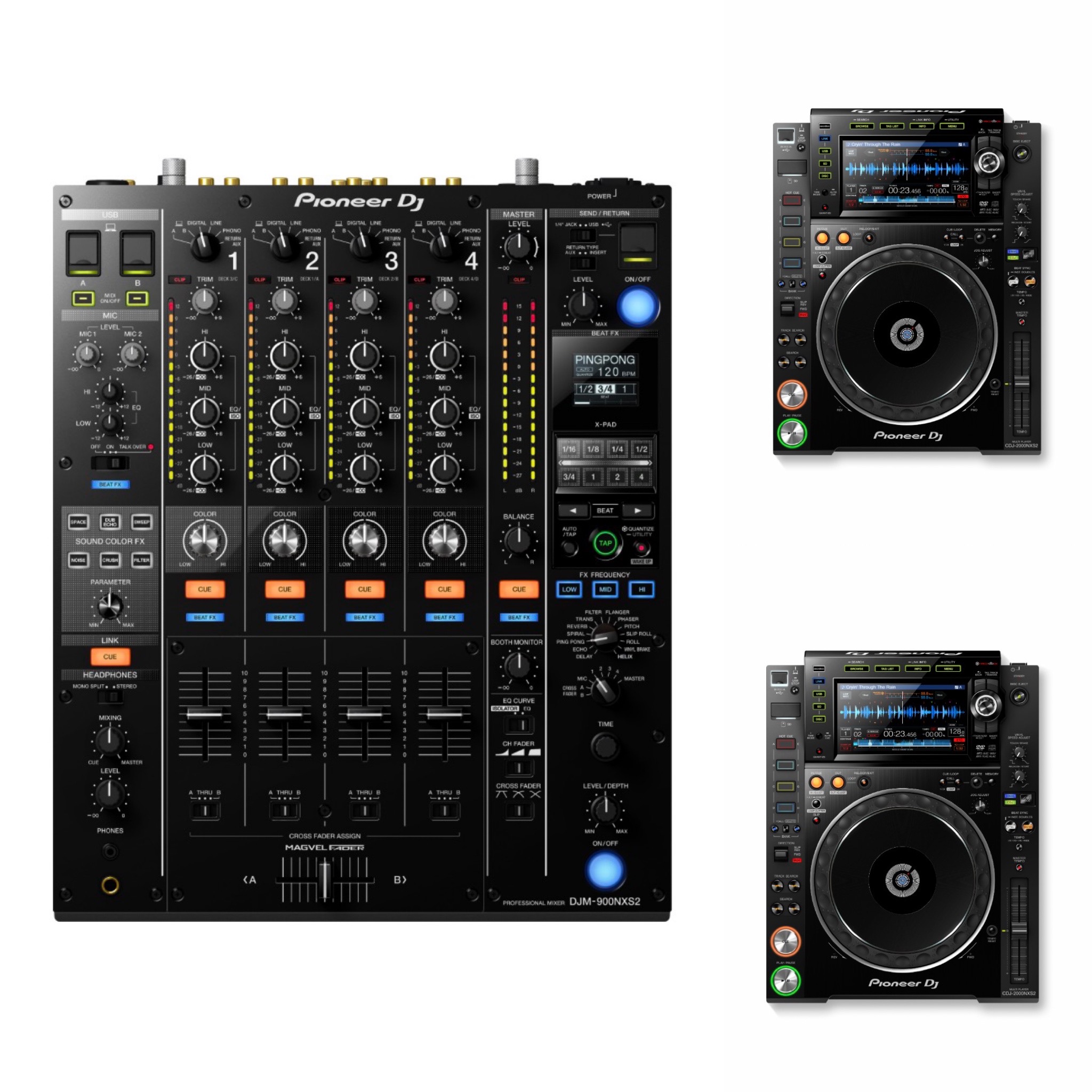 Pioneer DJ Set DJM 900 NXS CDJ 2000 NXS2